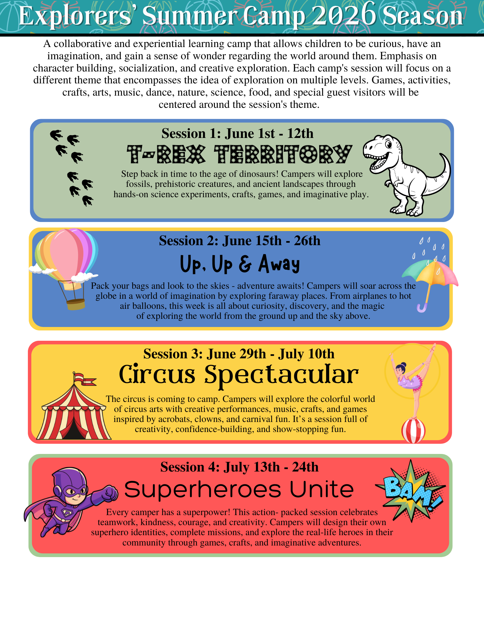 2025 Summer Schedule