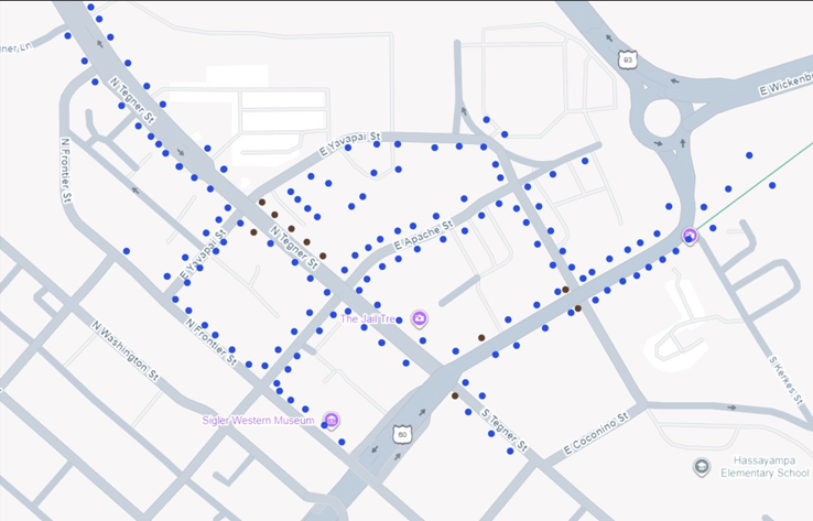 light pole locations