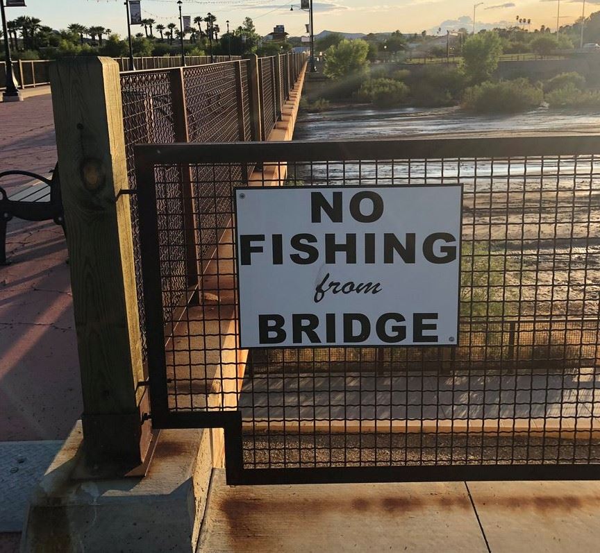 No Fishing Sign
